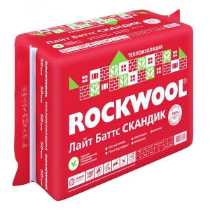 Rockwool Лайт Баттс Скандик 800 х 600 х 100 мм